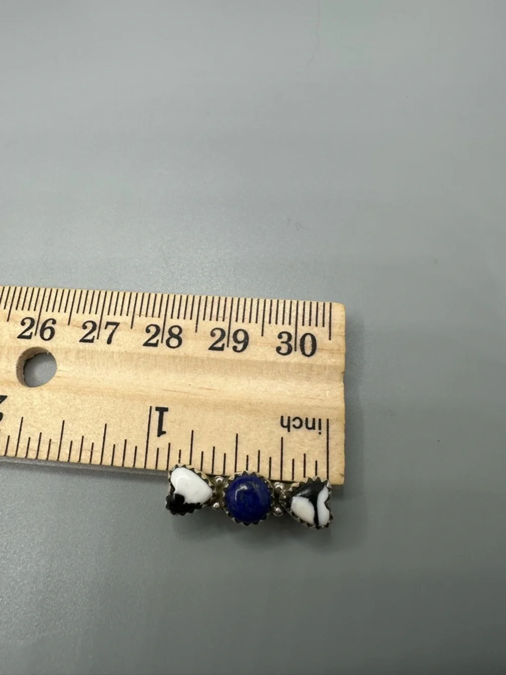 ⌚White Buffalo Lapis Lazuli Sterling Silver 925 Watch Band Charm Handmade Heart